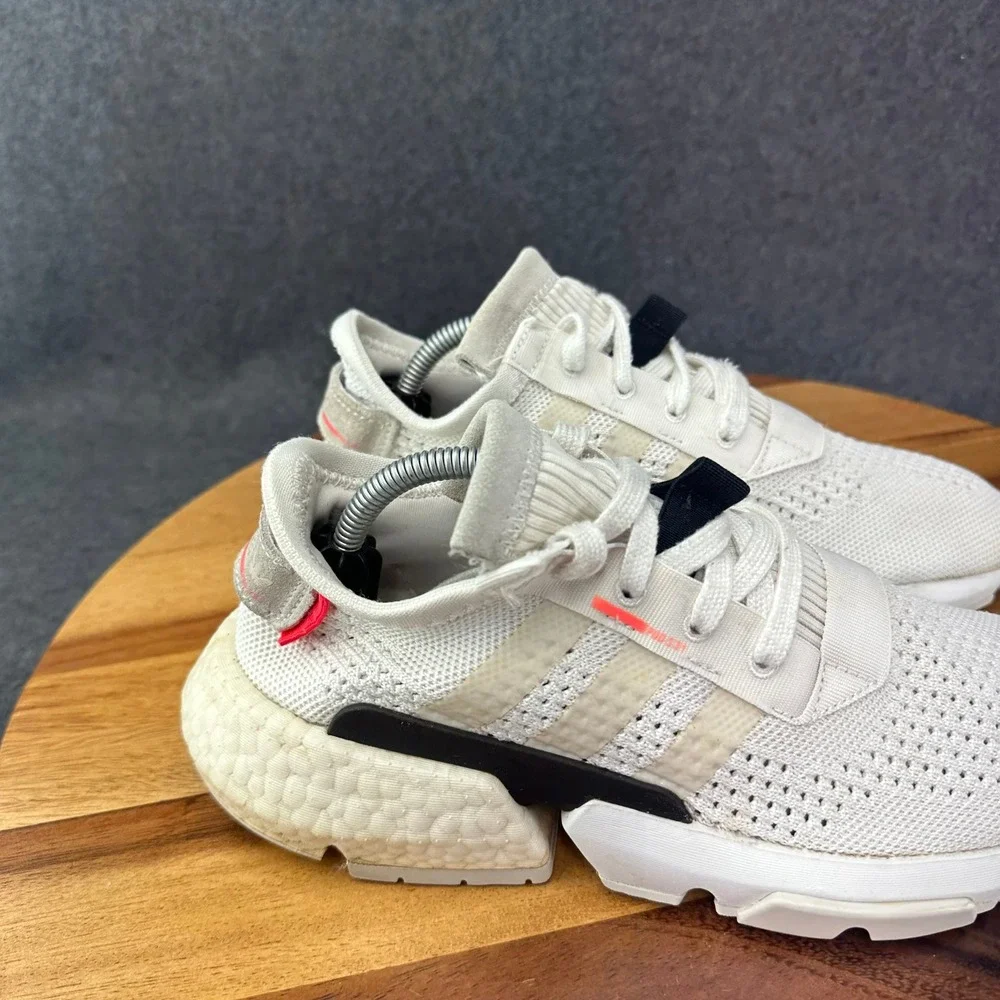Adidas Originals POD-S3.1 Womens Running Shoes White Solar Red G27946 Size 7 - Picture 3 of 12